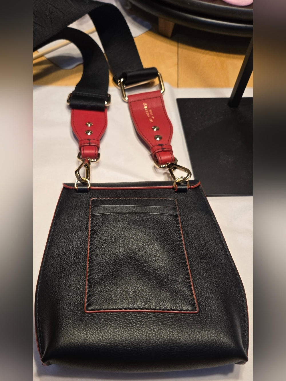 Strathberry North/South Stylist Calfskin Leather Crossbody Bag - Picture 13 of 16